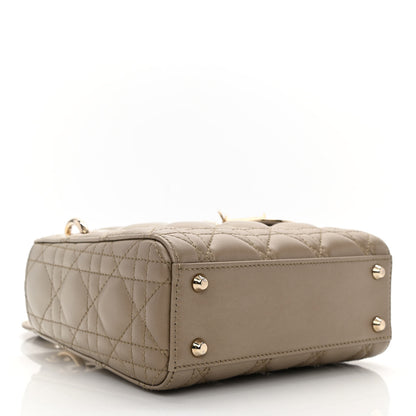 Christian Dior Metallic Lambskin Cannage Mini Lady Dior Gold 3 of 10