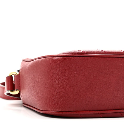 Gucci Sakai Be Green Calfskin Diagonal Stitched Small Blondie Shoulder Bag Rosso 9 of 10
