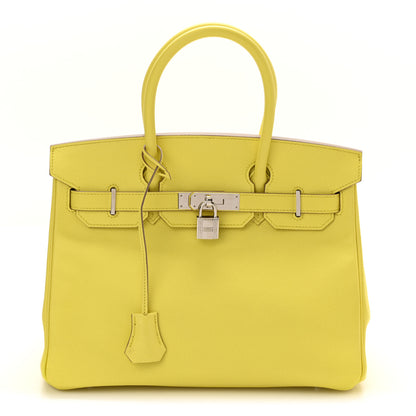 Hermes Epsom Birkin 30 Lime 1 of 10