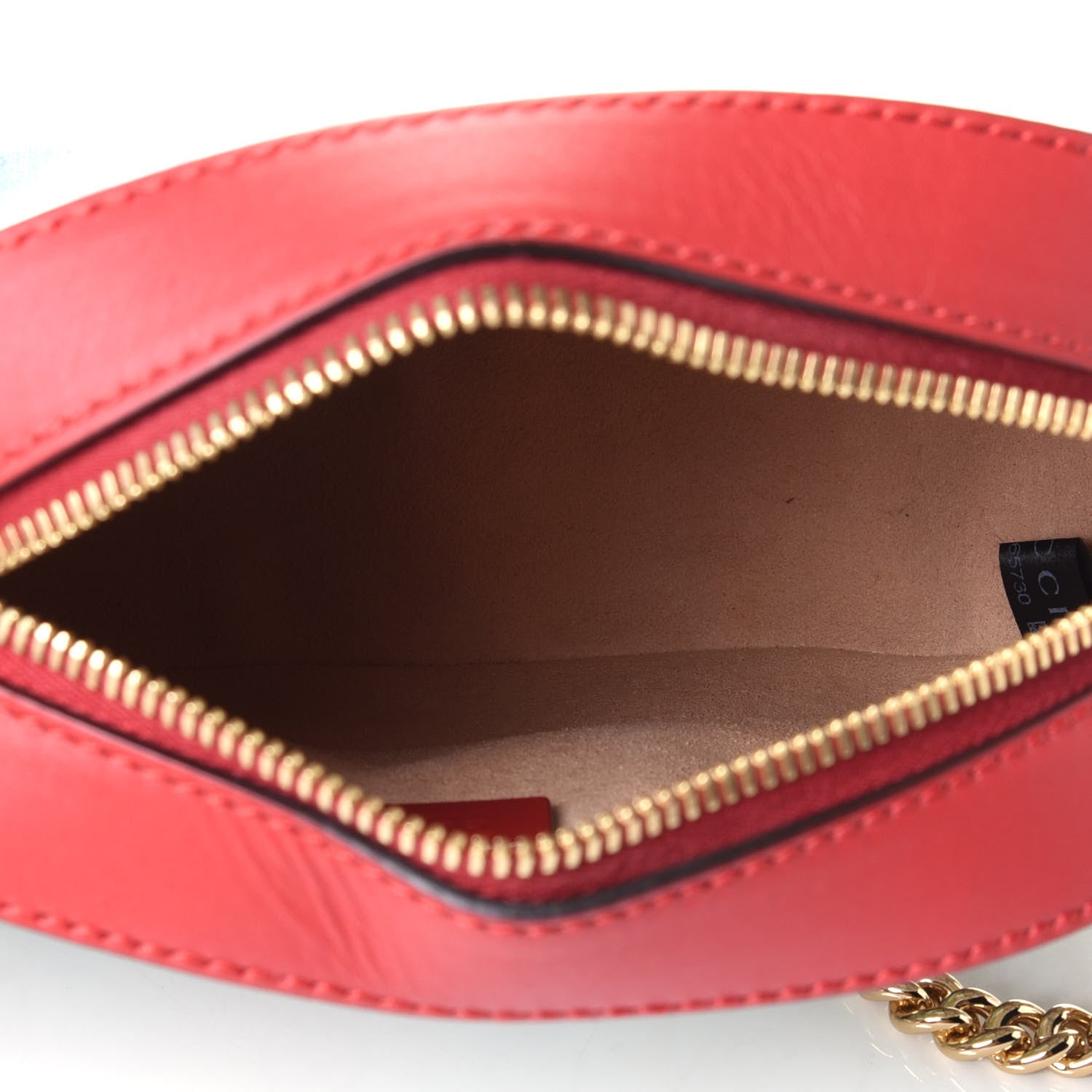 Gucci GG Supreme Monogram Blooms Mini Chain Shoulder Bag Beige Blue Navy Hibiscus Red 3 of 4