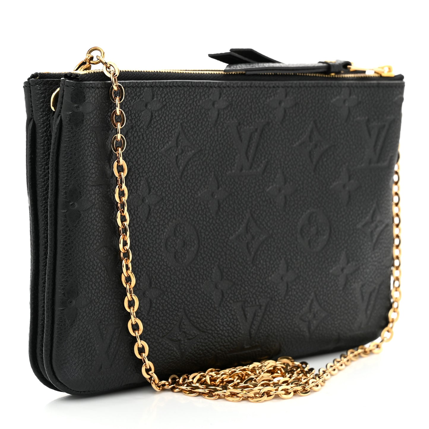Empreinte Double Zip Pochette Black
