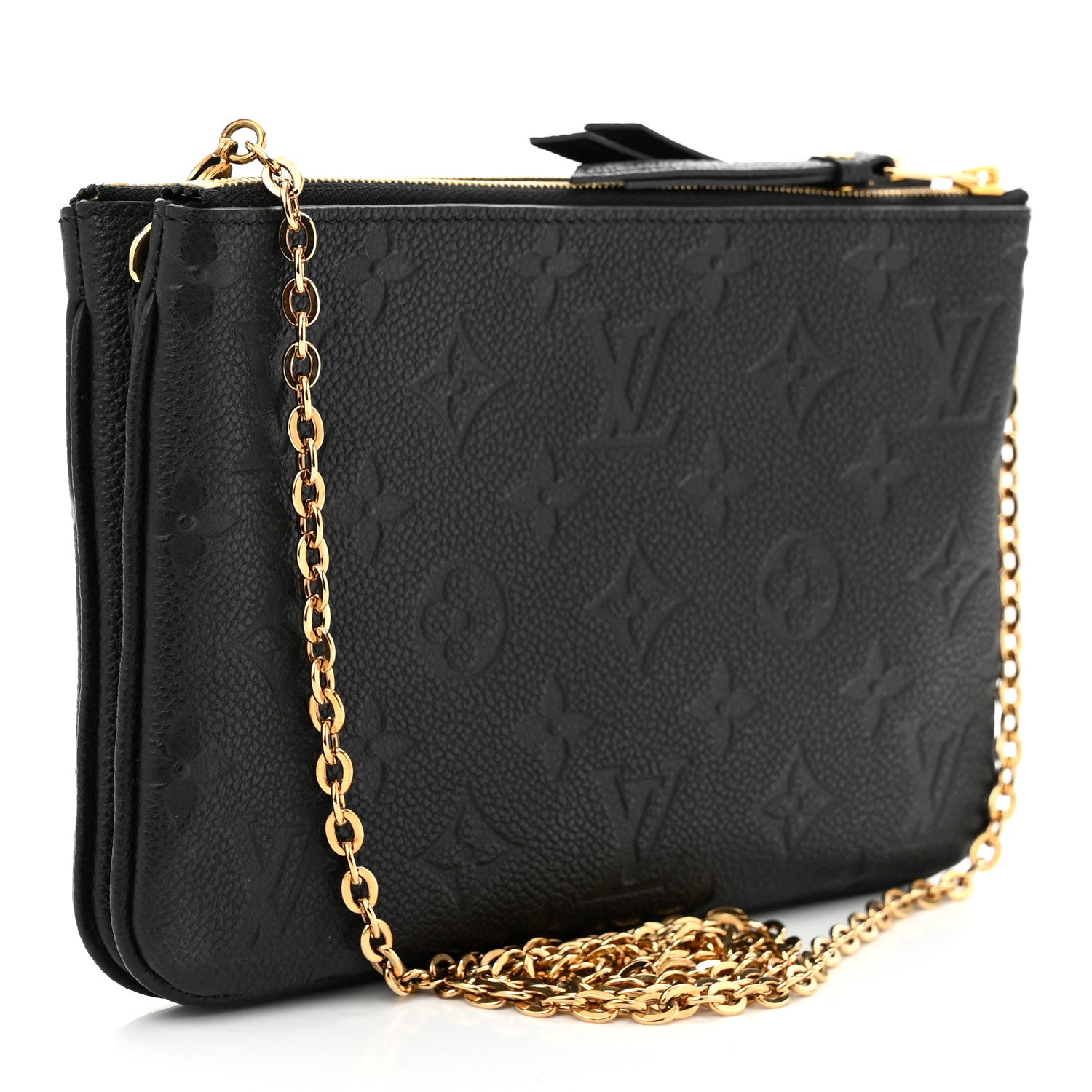 Louis Vuitton Empreinte Double Zip Pochette Black 3 of 11