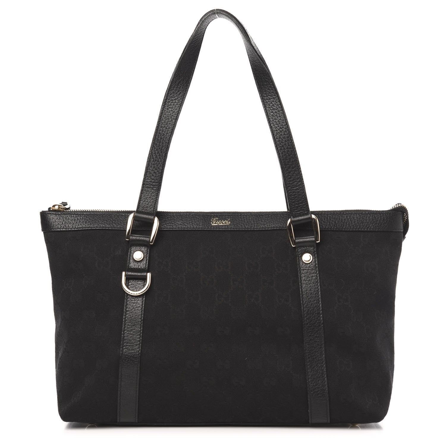 Gucci Monogram Abbey Medium Tote Black 1 of 10