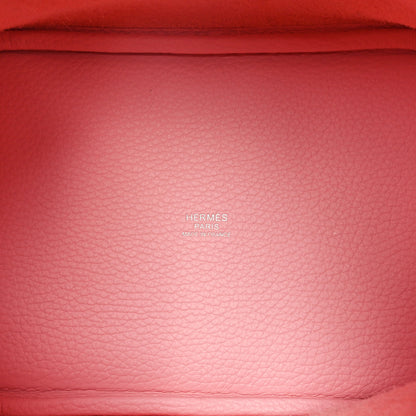 Hermes Taurillon Clemence Picotin Lock 18 PM  Rose Sakura 5 of 11