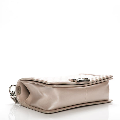 Chanel Metallic Calfskin Medium Boy Flap Light Pink 4 of 11