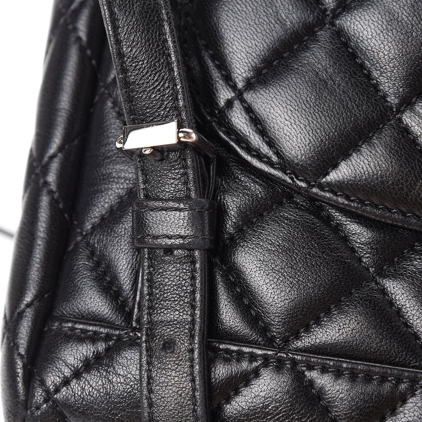 Lambskin Quilted Small Urban Spirit Backpack Black