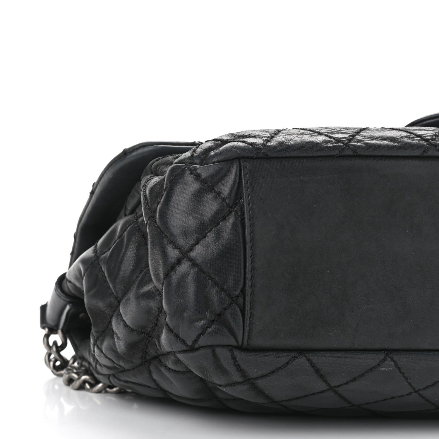 Chanel Iridescent Calfskin Large Coco Daily Flap Black 8 of 10