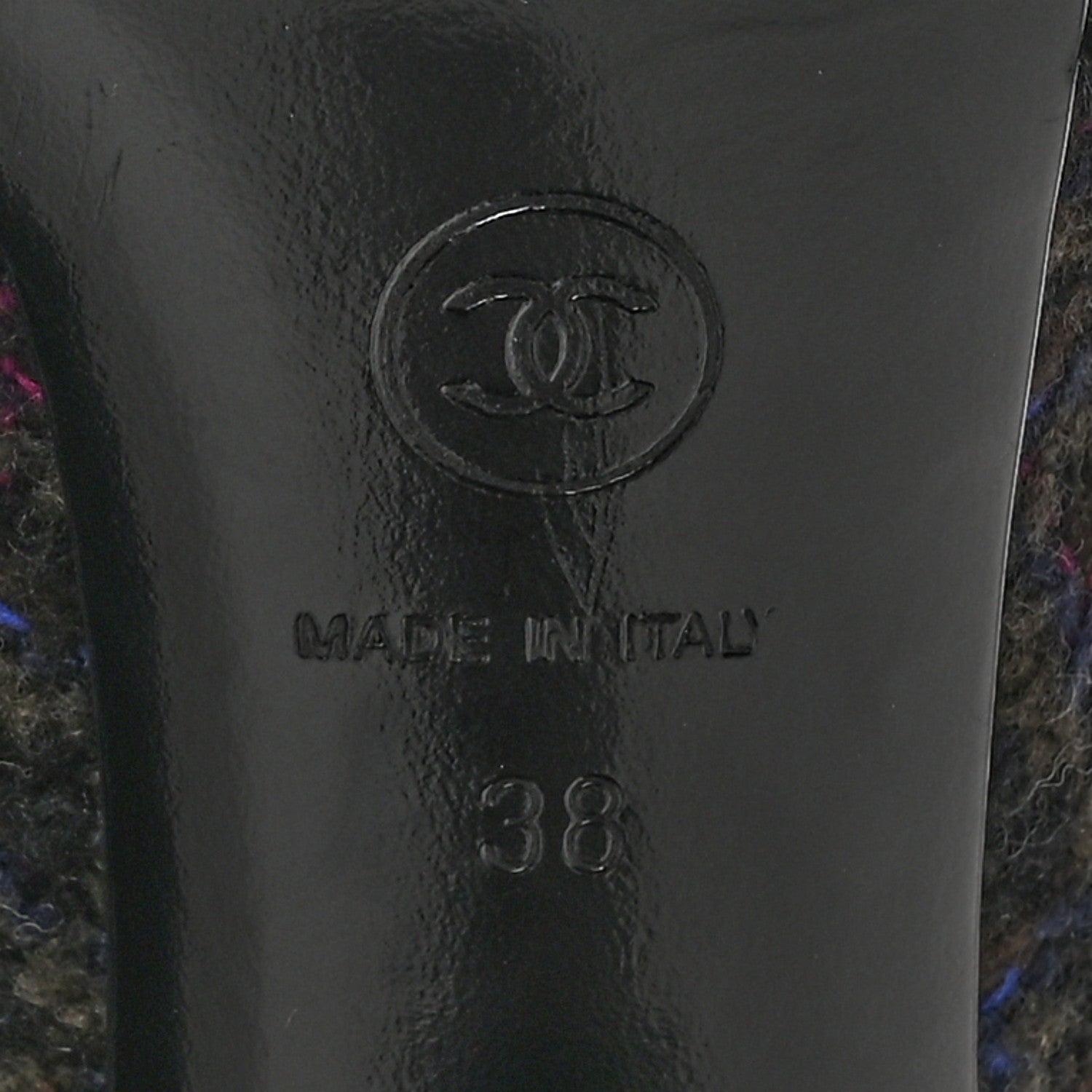 Chanel Tweed Short Ankle Boots 38 Multicolor 8 of 10