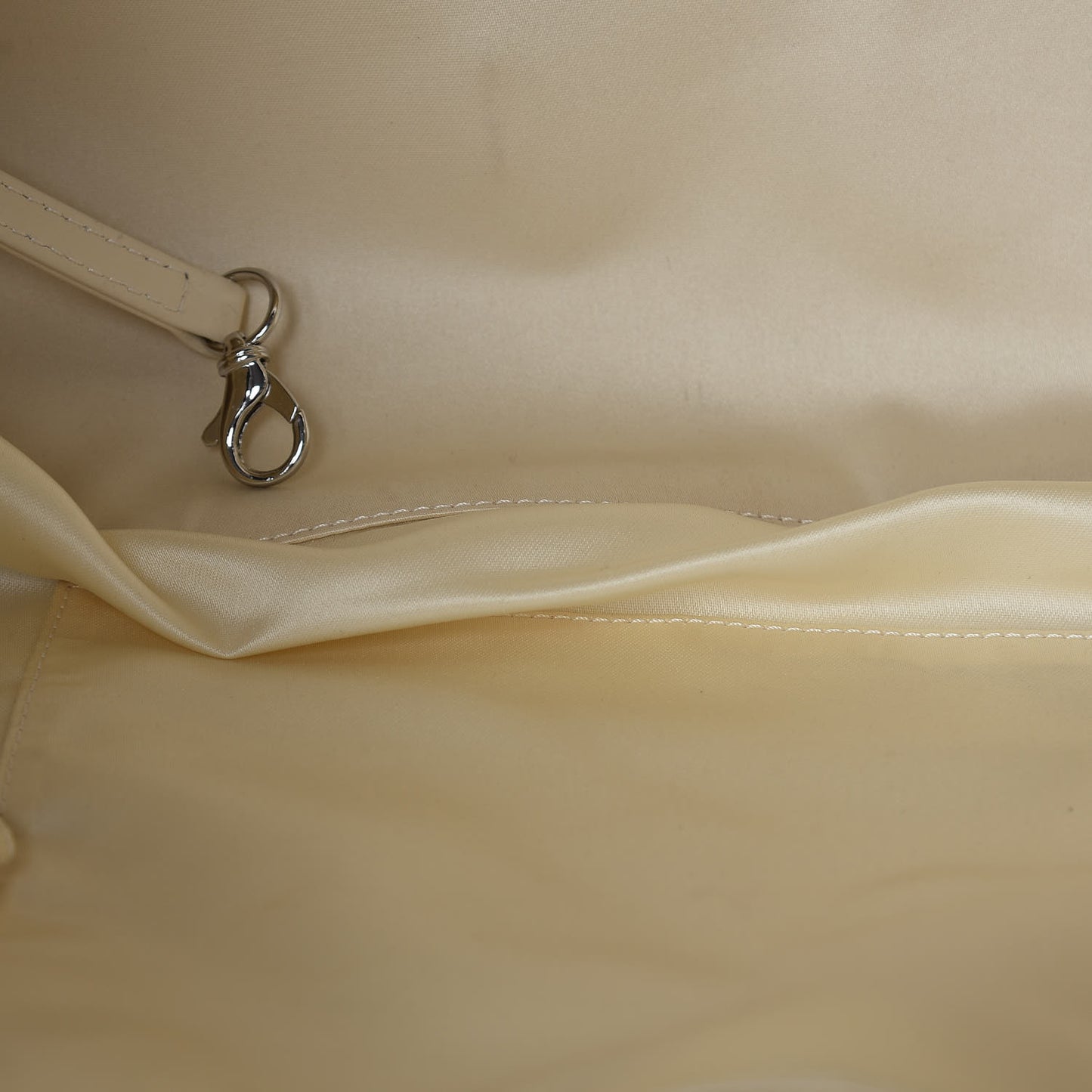 Lambskin Quilted Large East West Tote Black