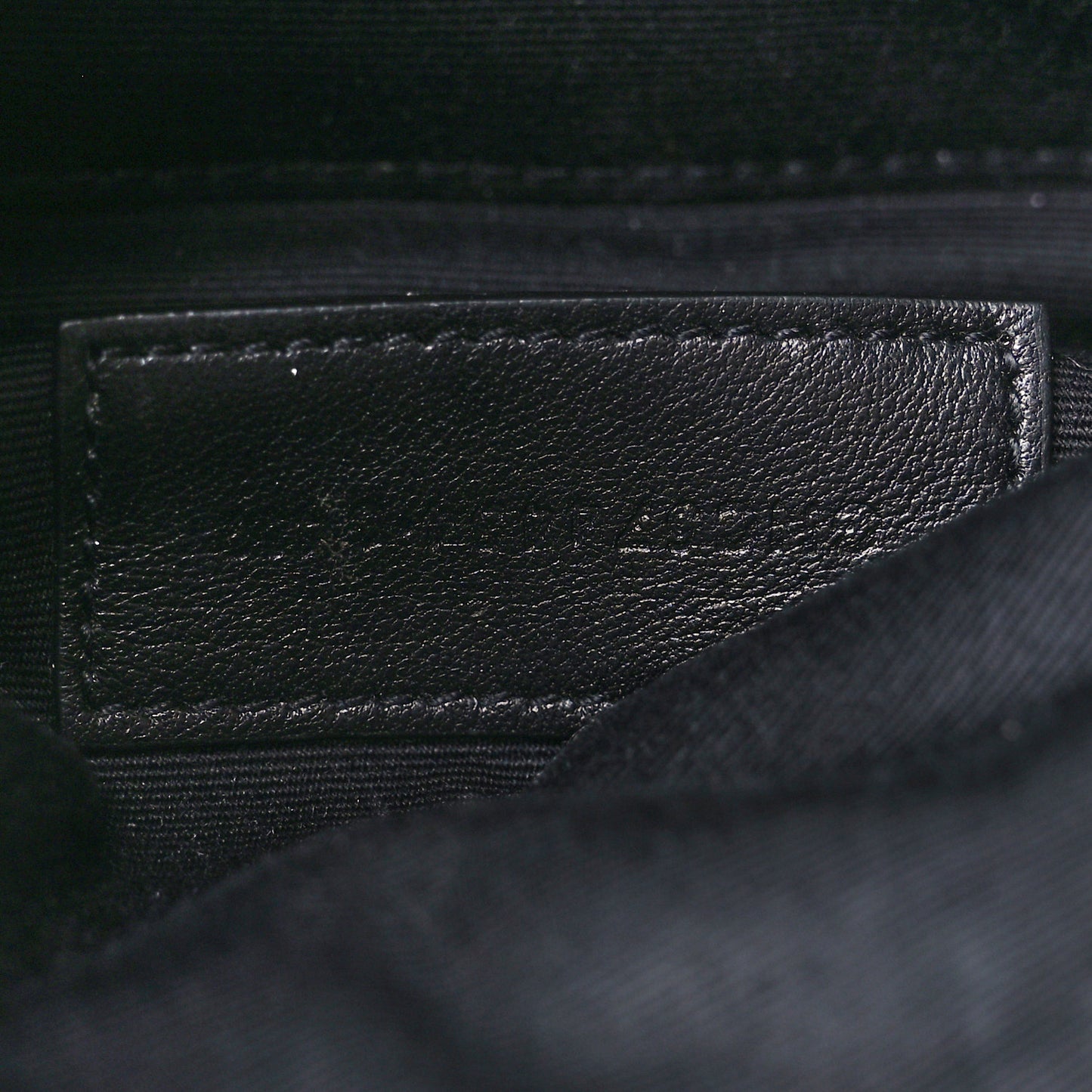 Grain De Poudre Monogram Bill Pouch Black