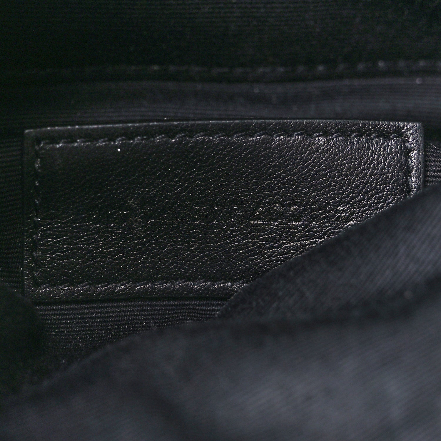 Saint Laurent Grain De Poudre Monogram Bill Pouch Black 7 of 14