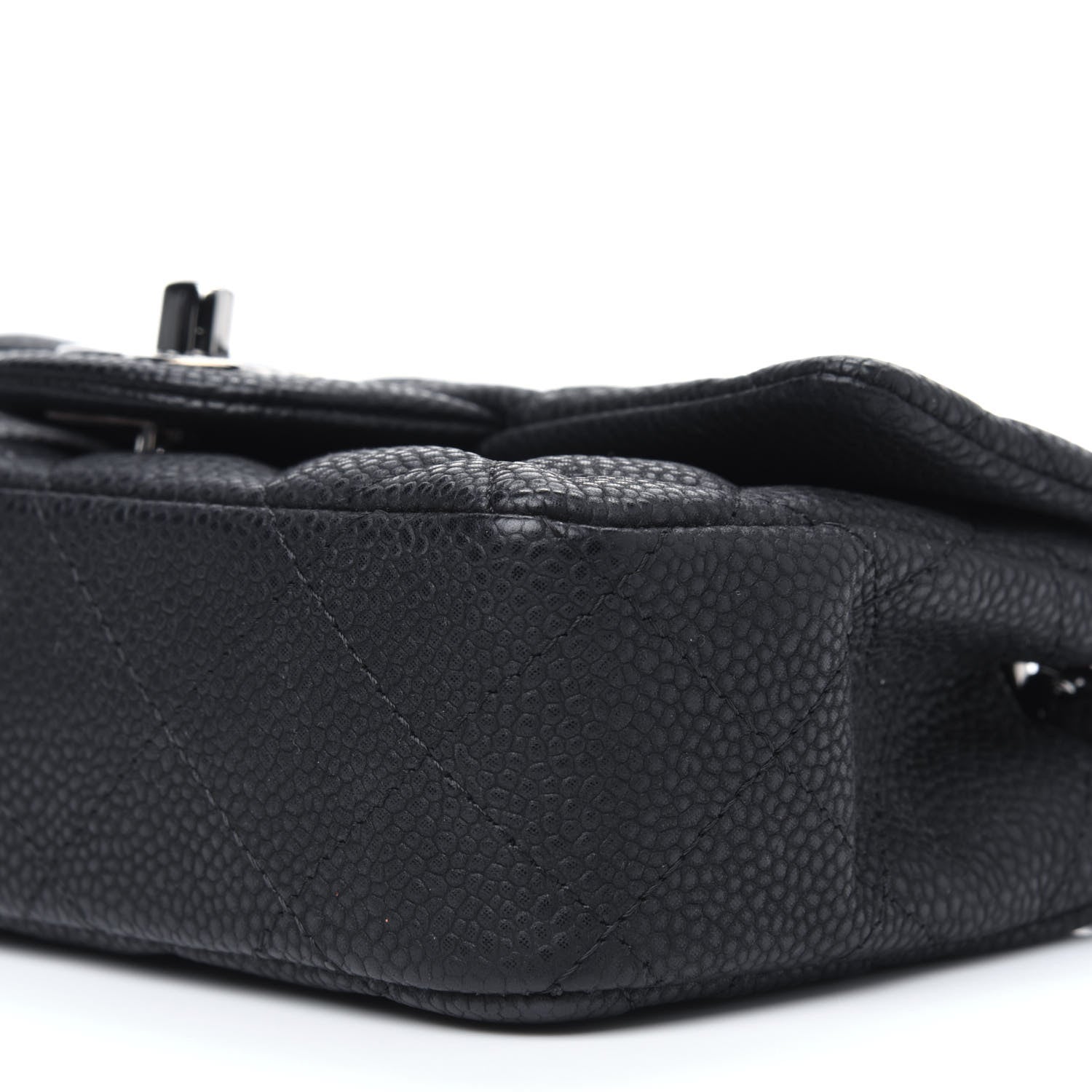 Chanel Iridescent Caviar Quilted Extra Mini Flap Black 9 of 10