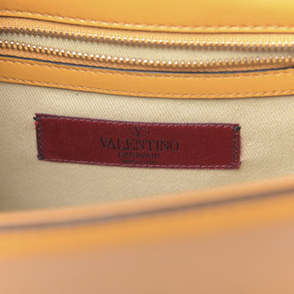 Valentino Garavani Vitello Small Glam Lock Rockstud Flap Mandarin Sorbet 6 of 12