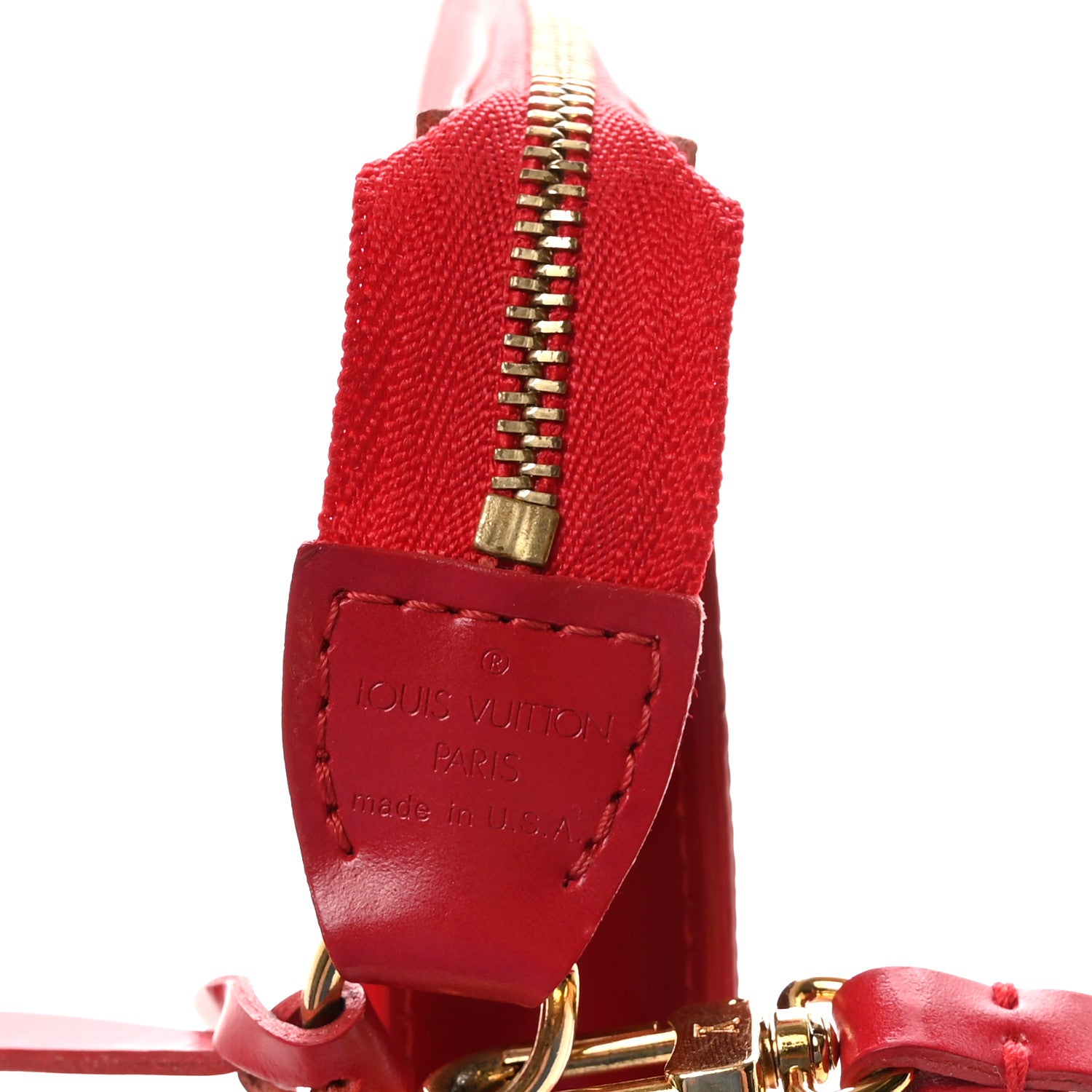 Louis Vuitton Epi Pochette Accessories 21 Castillan Red 6 of 6