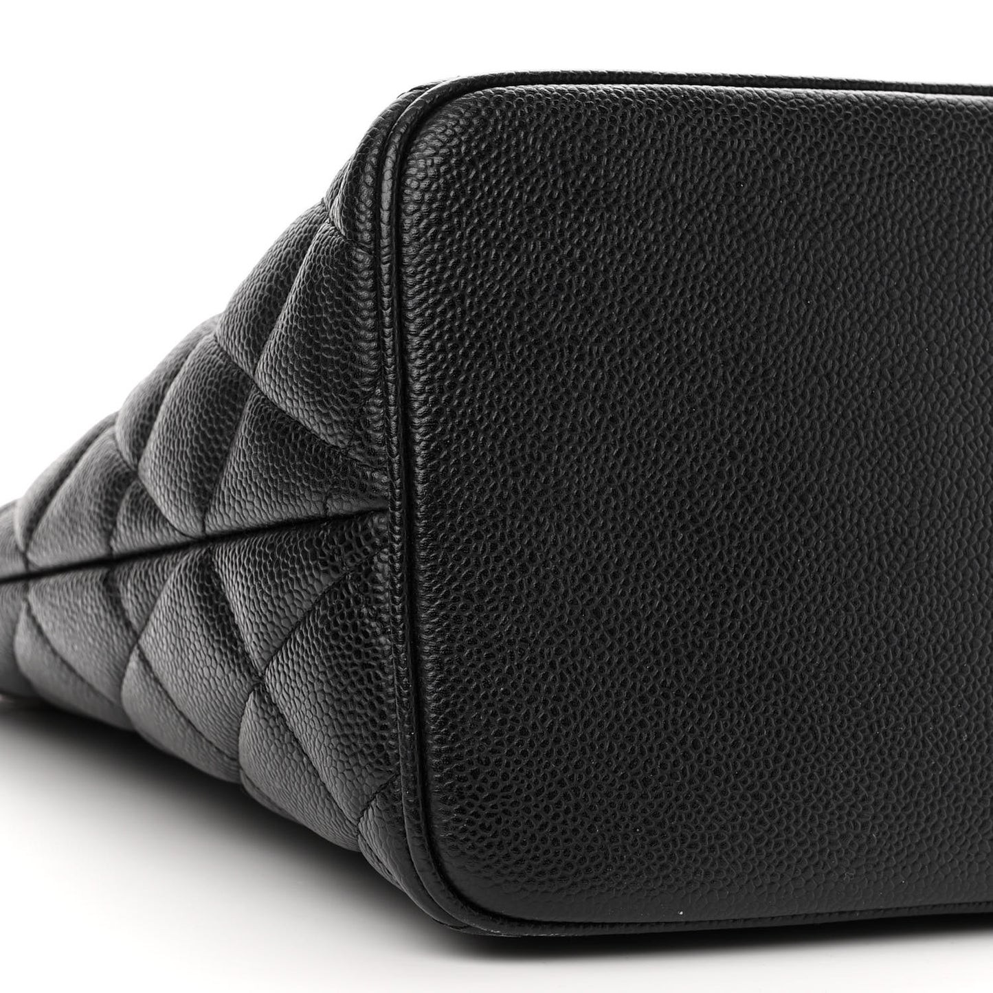 Caviar Quilted Medallion Tote Black