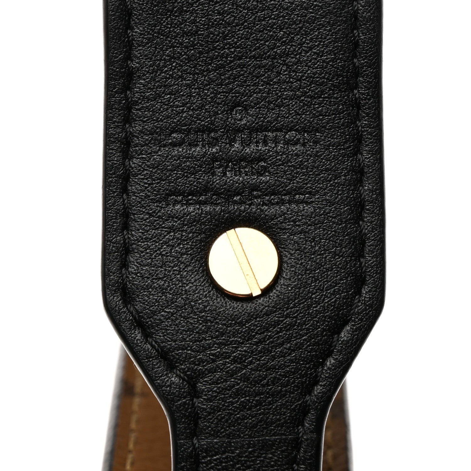 Louis Vuitton Reverse Monogram Bandouliere Shoulder Strap XL Black 4 of 5