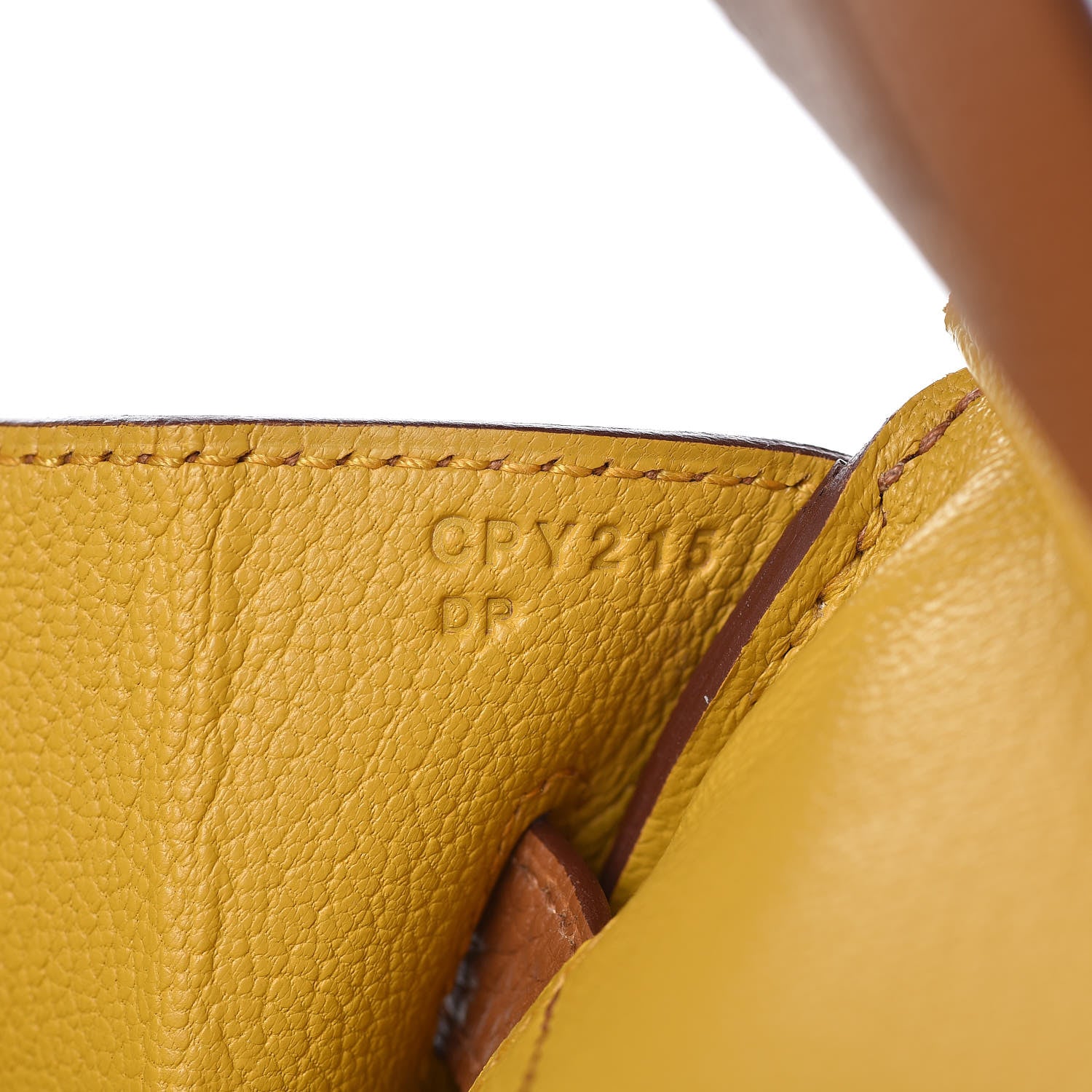 Hermes Togo Swift Officier Birkin 30 Gold Ambre 22 of 33