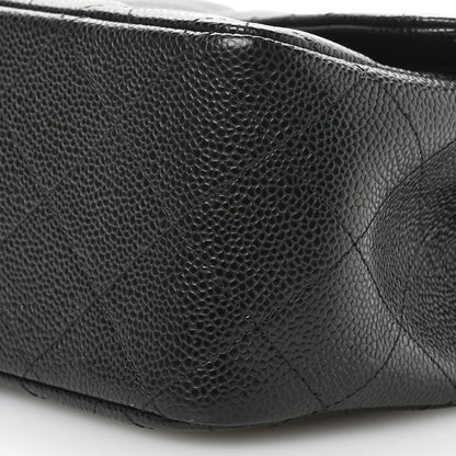Chanel Caviar Quilted Jumbo Double Flap Black 10 of 12