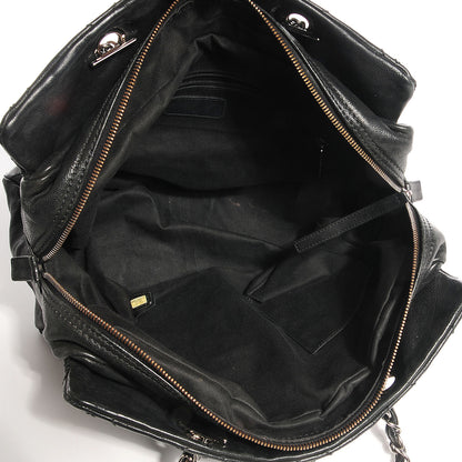 Chanel Calfskin Large Diamond Stitch Tote Black 5 of 7