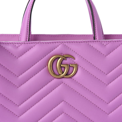 Gucci Calfskin Matelasse Small GG Marmont Tote Candy Mousse 11 of 11