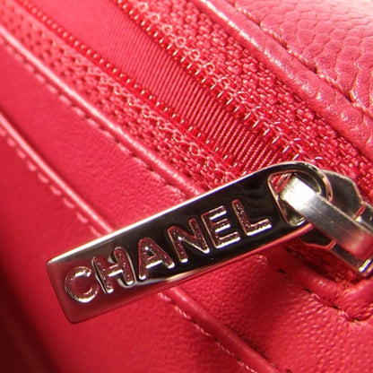 Chanel Caviar JUMBO Classic Flap Fuchsia Red 9 of 9