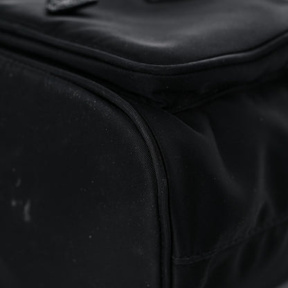 Prada Saffiano Tessuto Nylon Mini Bucket Crossbody Bag Black 9 of 17