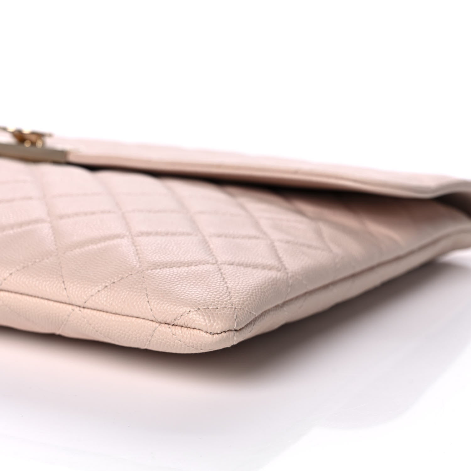 Chanel Caviar Quilted Large Golden Class Pouch Light Pink 10 of 11