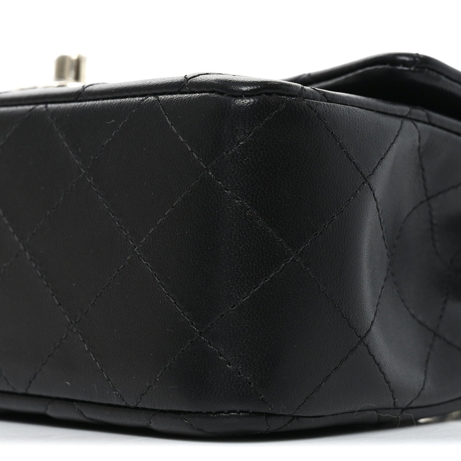 Chanel Lambskin Quilted Mini Rectangular Flap Black 10 of 11