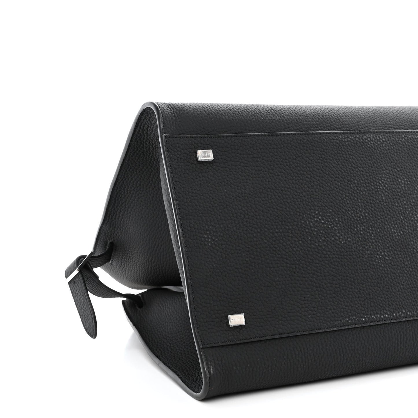 Matte Grained Calfskin Soft Margaux 15 Black