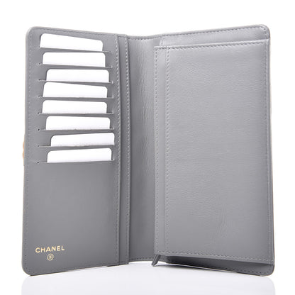 Chanel Lambskin Quilted Boy Yen Wallet Grey 5 of 8