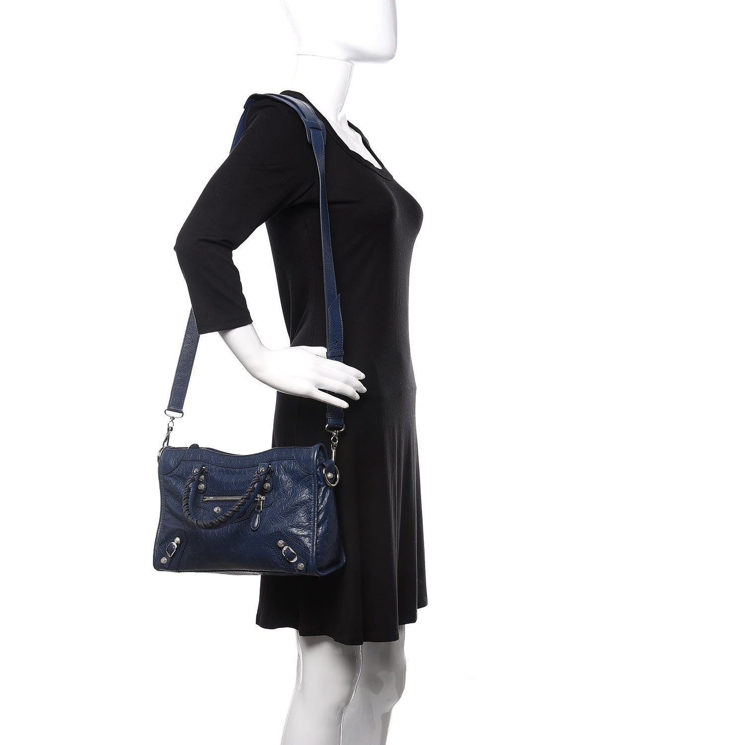 Balenciaga Agneau Giant 12 Silver Hardware S City Bleu Roi 2 of 9