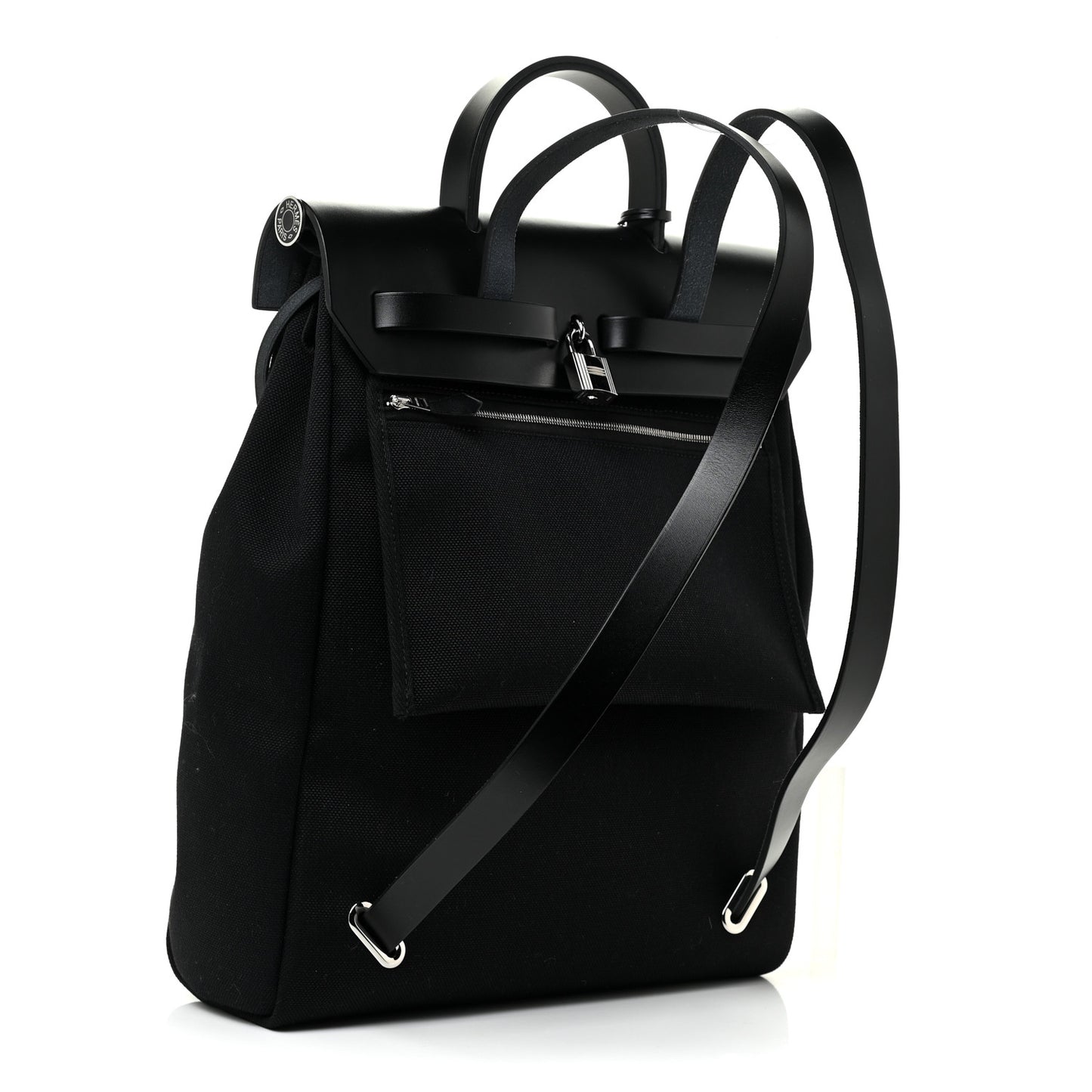 Military Toile Vache Hunter Herbag a Dos Zip Retourne Backpack Black