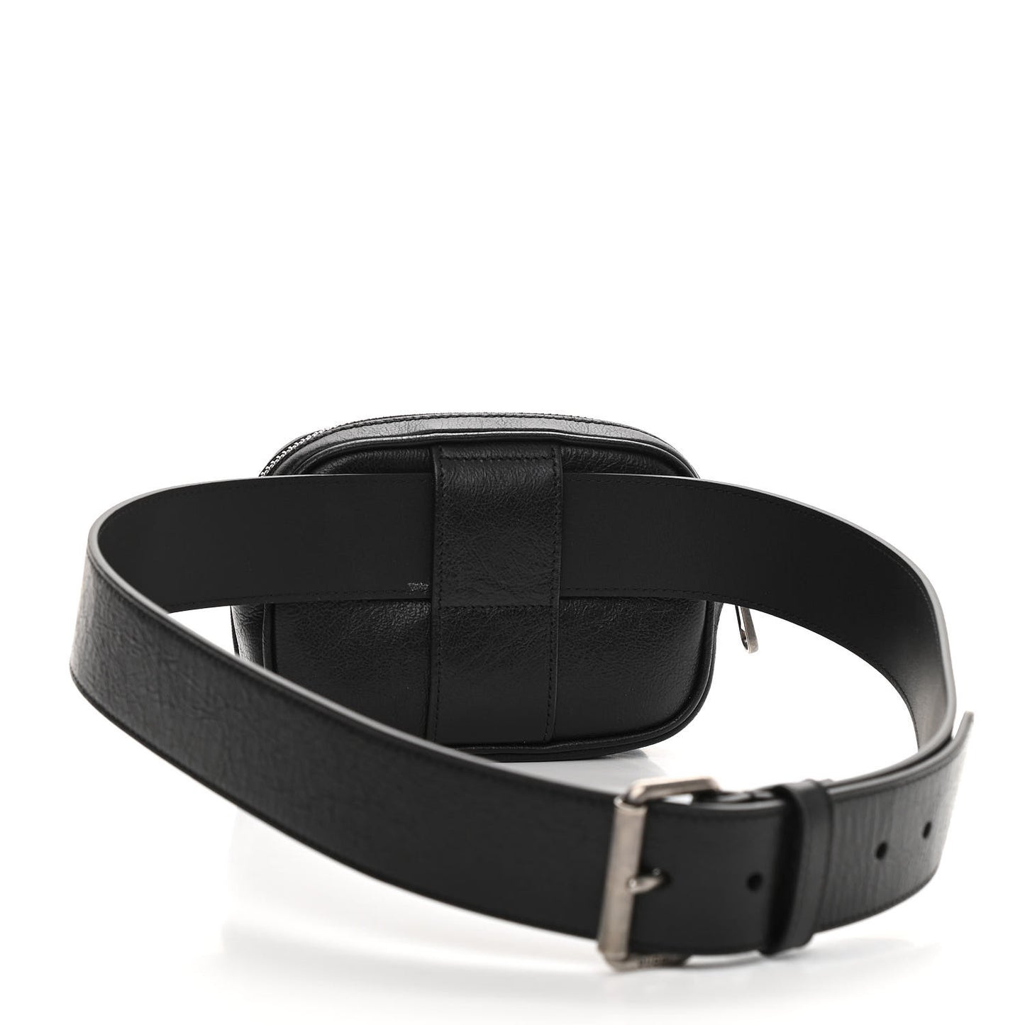 Fluffy Calfskin Mini Morpheus Belt Bag 90 36 Black