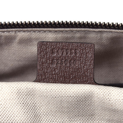 Gucci GG Supreme Monogram Textured Dollar Calfskin Web Medium Ophidia Carry-On Duffle Bag Beige Ebony New Acero 6 of 10