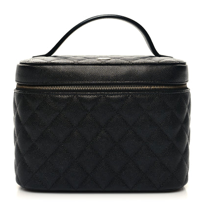 Chanel Caviar Quilted Large Vanity Pouch Navy 1 of 10