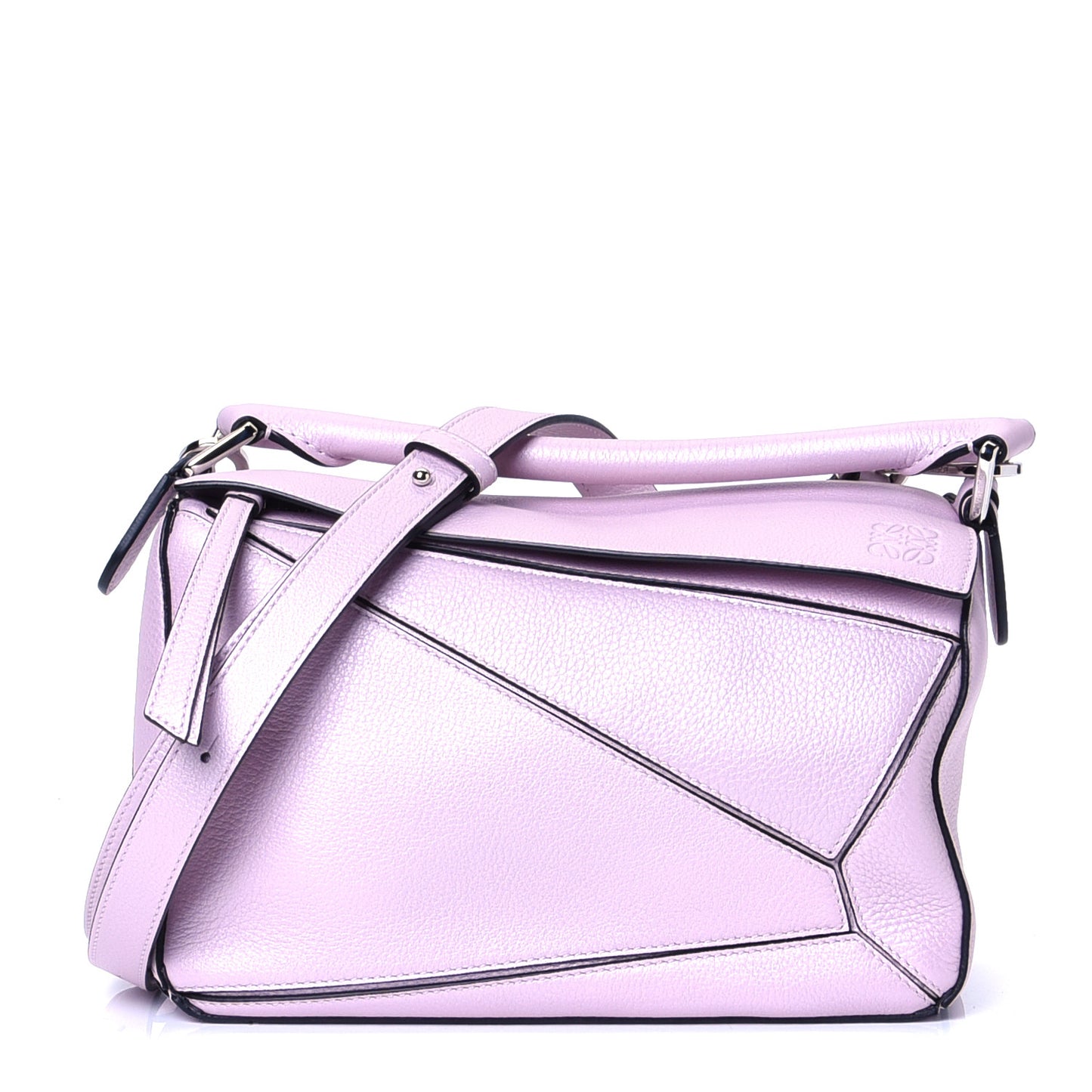 Calfskin Small Puzzle Bag Icy Pink