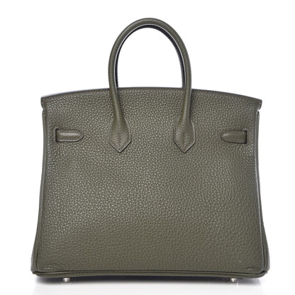 Hermes Togo Birkin 25 Vert Olive 4 of 38