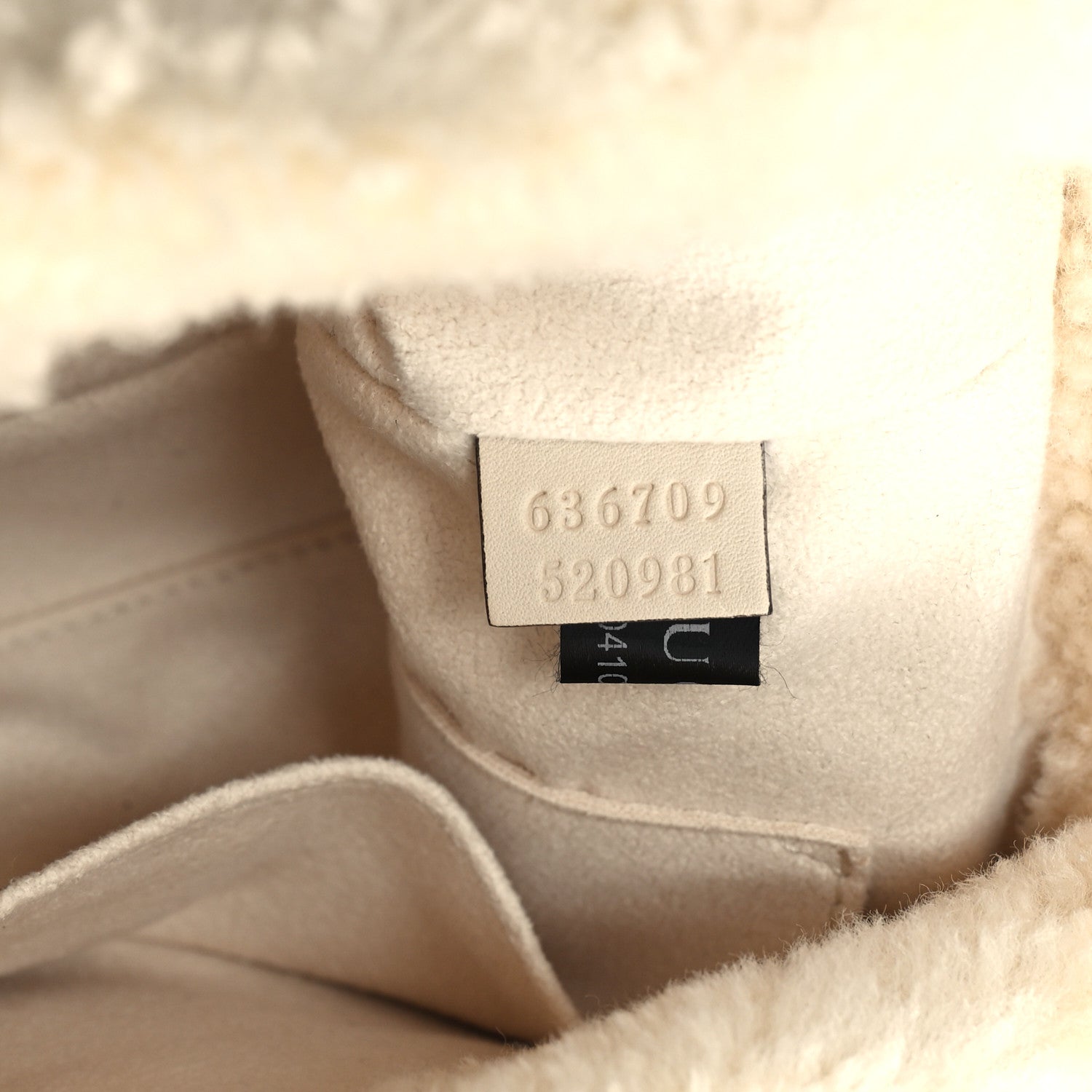 Gucci Shearling Small Jackie 1961 Shoulder Bag Ivory 7 of 10