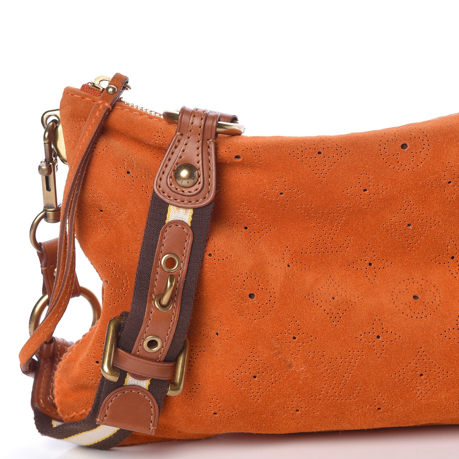 Louis Vuitton Suede Mahina Onatah MM Orange 7 of 11