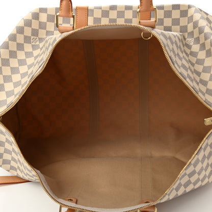 Louis Vuitton Damier Azur Keepall Bandouliere 55 5 of 9