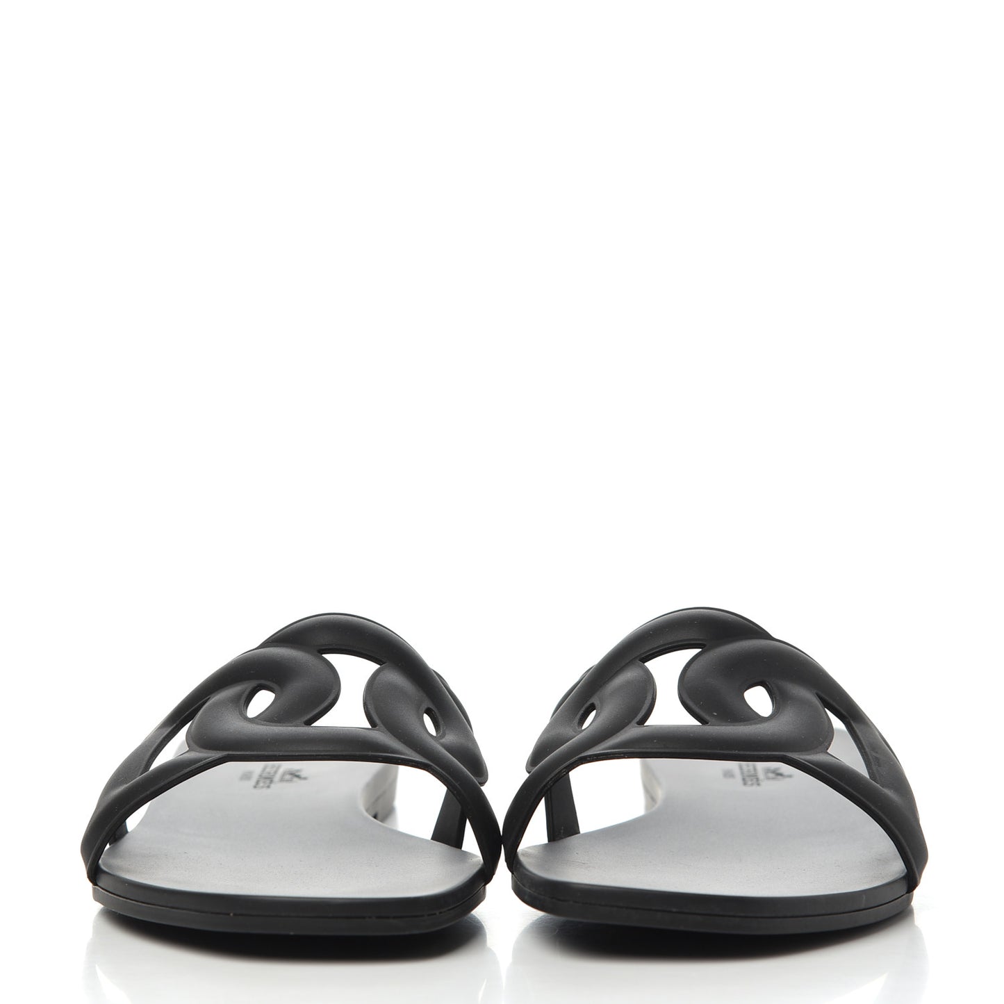 Rubber Aloha Sandals 39 Black