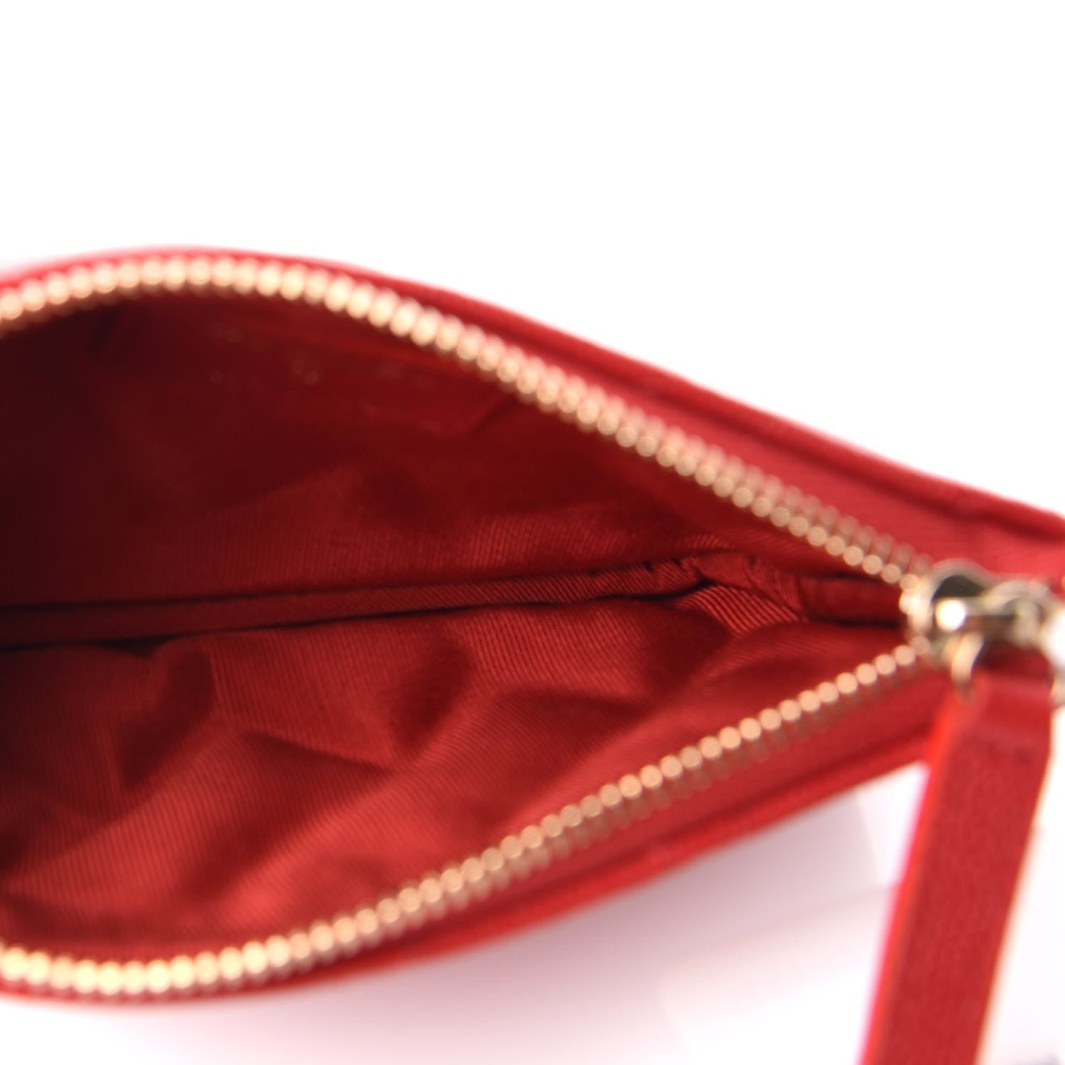Chanel Caviar Quilted Small Cosmetic Case Red 5 of 8