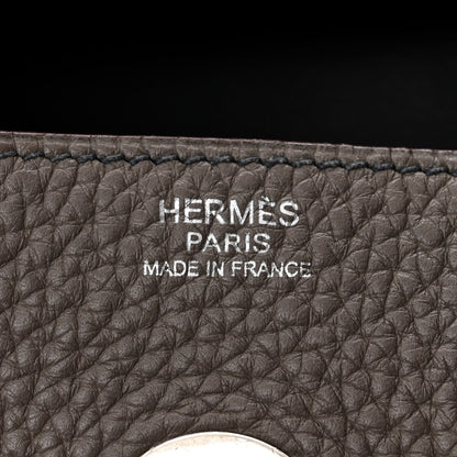 Hermes Taurillon Clemence Verso Lindy 34 Etain Bleu Indigo 6 of 15