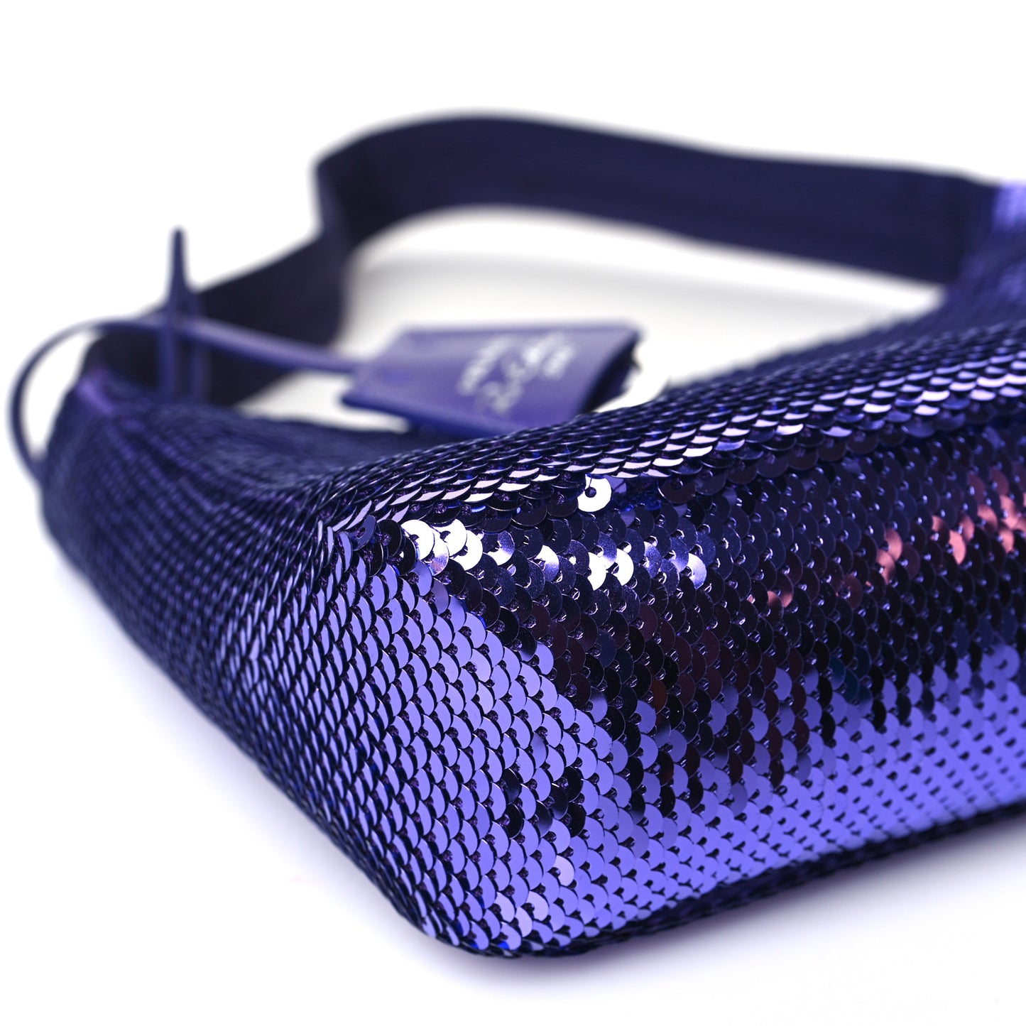 Paillettes Sequin Mini Re-Edition 2000 Bag Iris Black