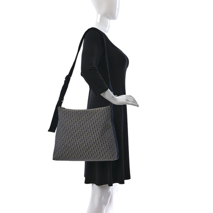 Christian Dior Canvas Diorissimo Large Messenger Bag Blue 2 of 8