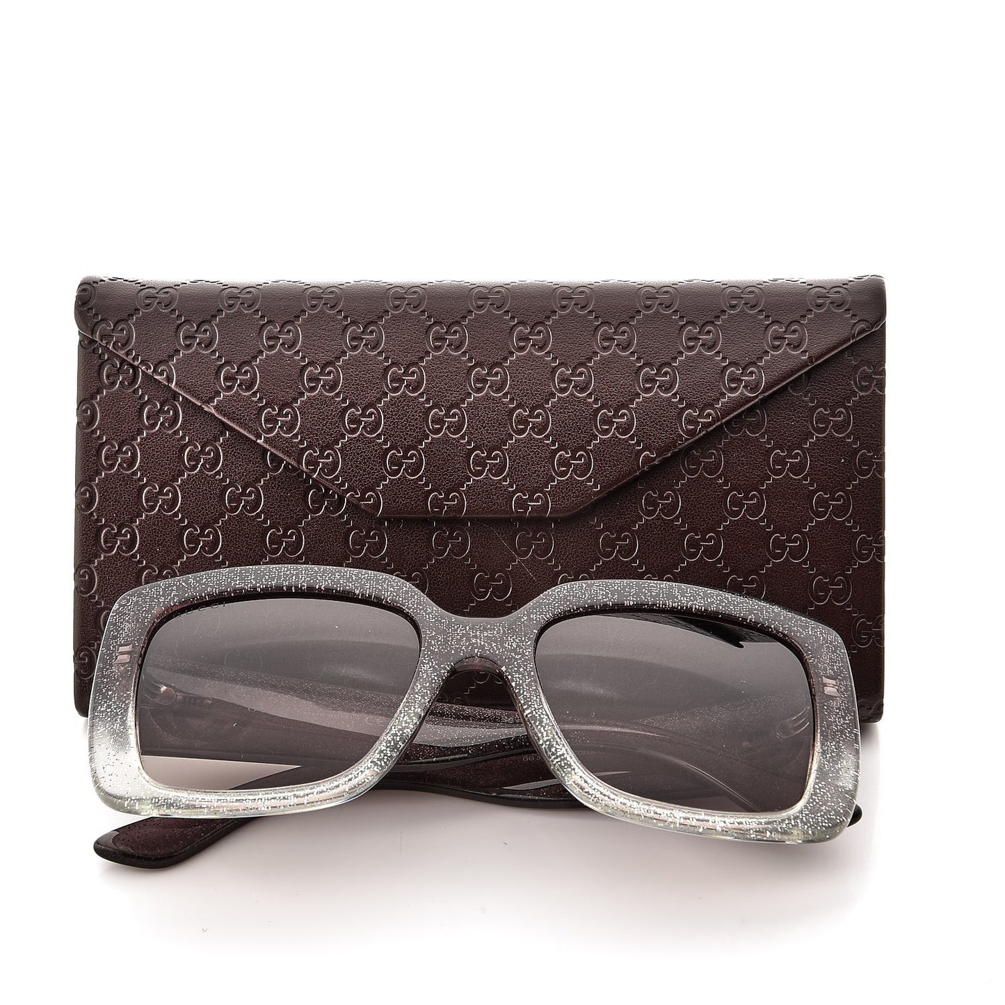 Glitter Square Optyl Sunglasses 3814/S Gray Silver