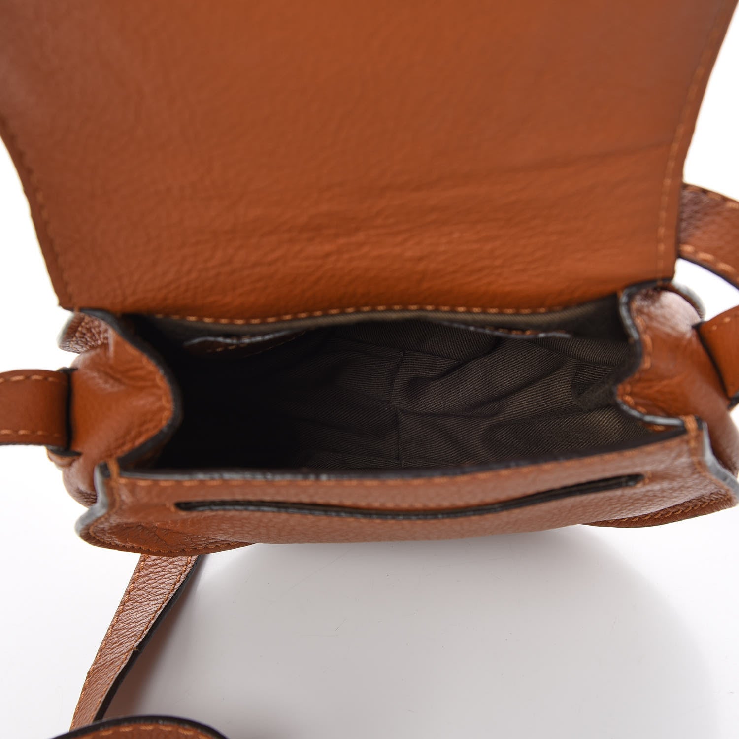 Chloe Calfskin Mini Marcie Round Crossbody Bag Tan 5 of 7