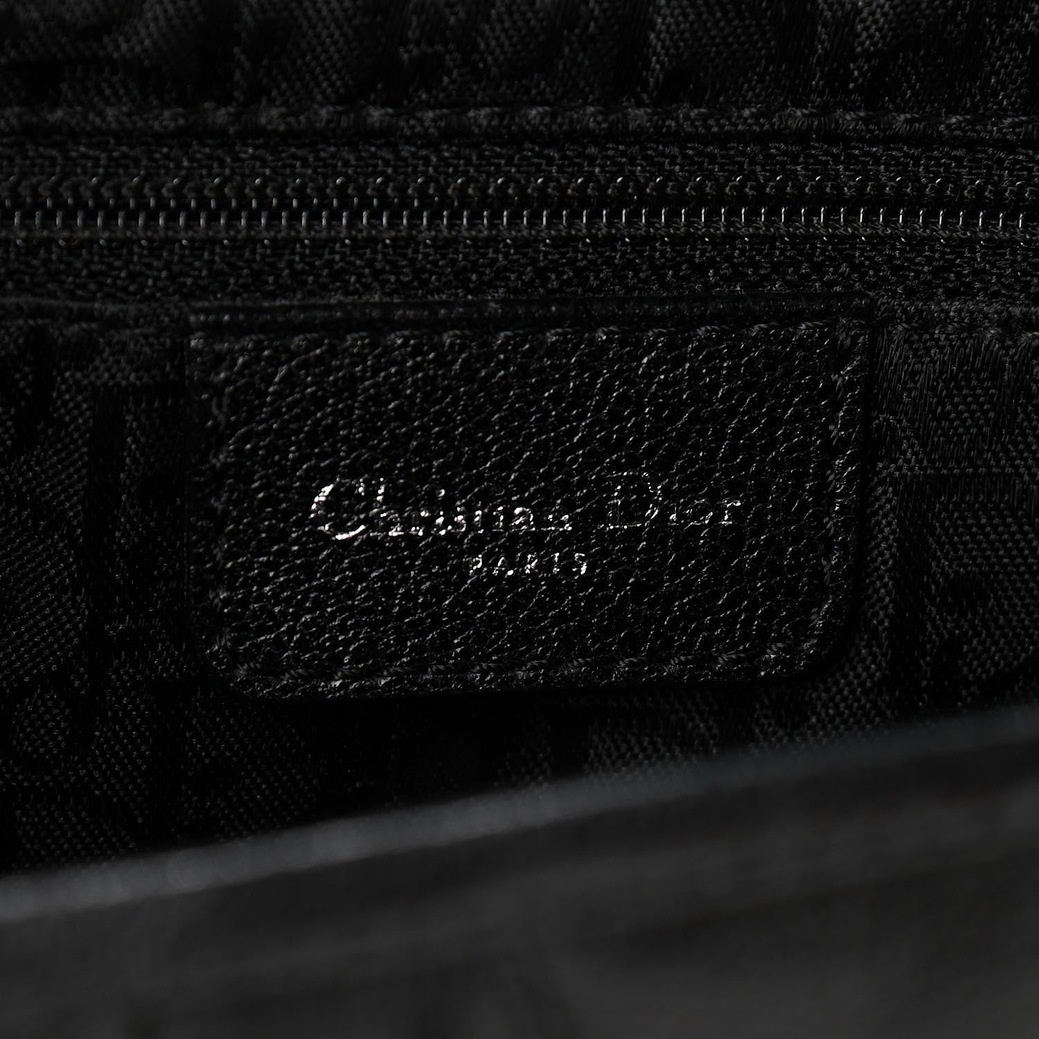 Christian Dior Calfskin Saddle Bag Black 6 of 11