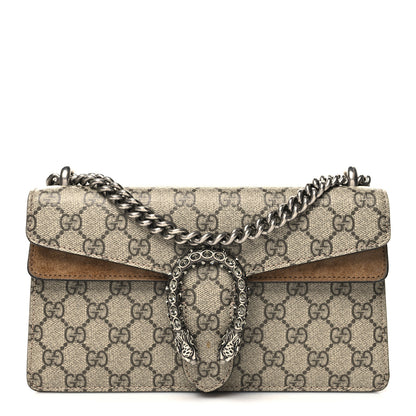 Gucci GG Supreme Monogram Small Dionysus Shoulder Bag Taupe 1 of 11