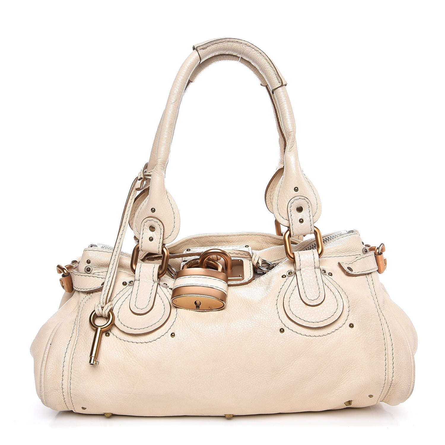 Chloe Calfskin Medium Paddington Satchel Beige 1 of 14